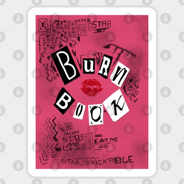 Burn book ~ Mean Girls Sticker by Ruxandas